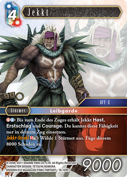 Final Fantasy Opus 18-129 C Jekkt Wasser/Feuer
