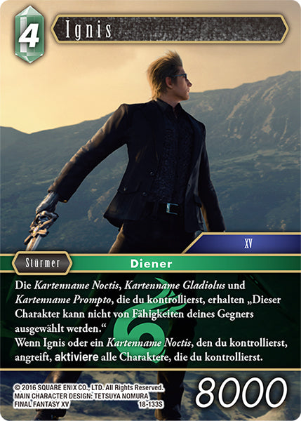 Final Fantasy Opus 18-133 S Ignis Wind