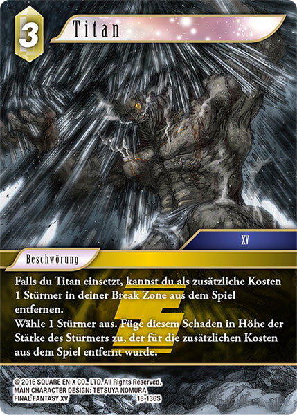 Final Fantasy Opus 18-136 S Titan Erde