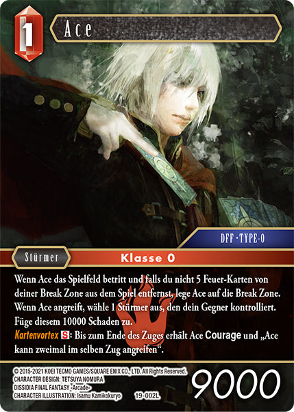 Final Fantasy Opus 19-002 L Ace Feuer
