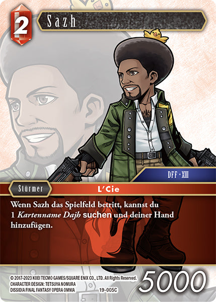 Final Fantasy Opus 19-005 C Sazh Feuer