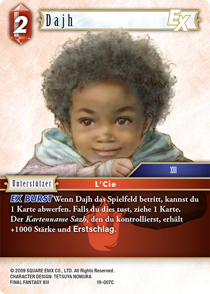 Final Fantasy Opus 19-007 C Dajh Feuer
