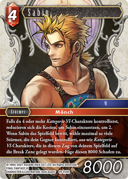 Final Fantasy Opus 19-010 H Sabin Feuer