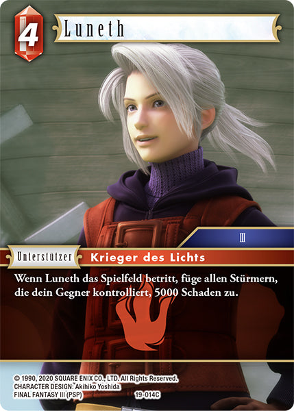 Final Fantasy Opus 19-014 C Luneth Feuer
