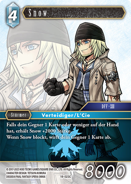 Final Fantasy Opus 19-023 C Snow Eis