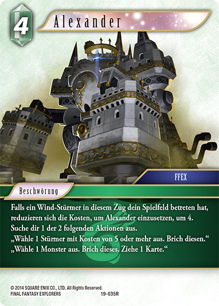 Final Fantasy Opus 19-035 R Alexander Wind