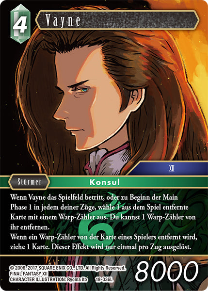 Final Fantasy Opus 19-036 L Vayne Wind