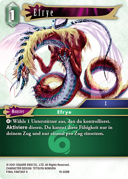 Final Fantasy Opus 19-038 R Efrye Wind