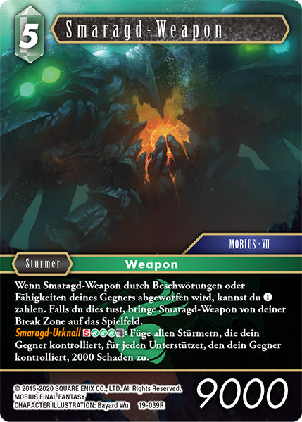 Final Fantasy Opus 19-039 R Smaragd-Weapon Wind