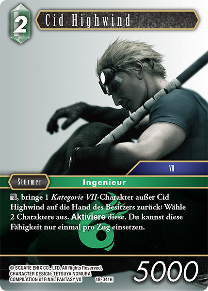 Final Fantasy Opus 19-041 H Cid Highwind Wind