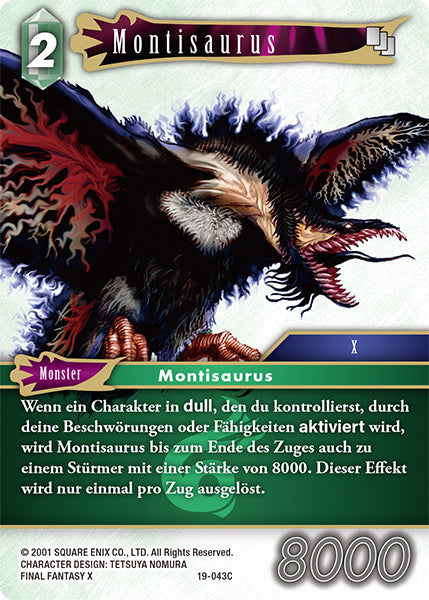 Final Fantasy Opus 19-043 C Montisaurus Wind