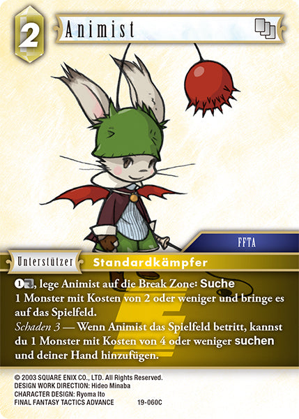 Final Fantasy Opus 19-060 C Animist Erde