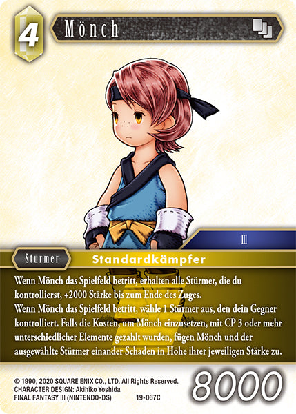 Final Fantasy Opus 19-067 C Mönch Erde