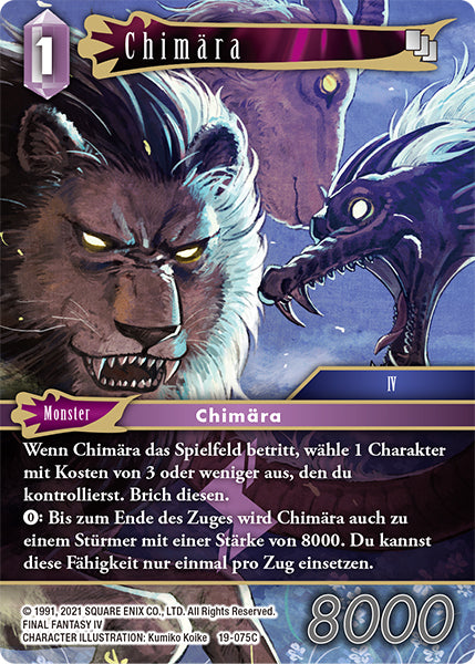 Final Fantasy Opus 19-075 C Chimära Blitz