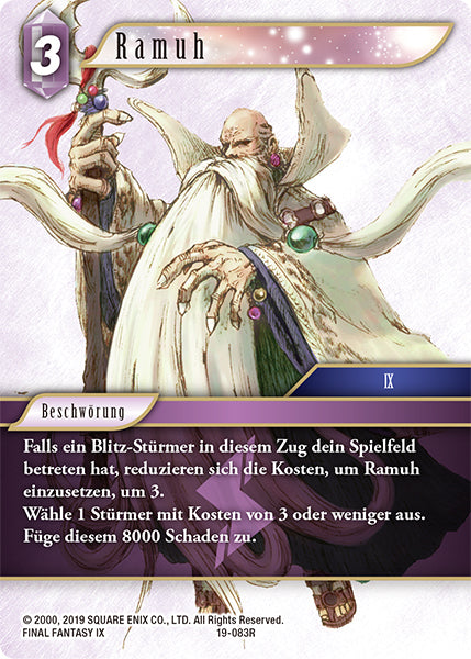 Final Fantasy Opus 19-083 R Ramuh Blitz