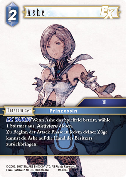 Final Fantasy Opus 19-086 R Ashe Wasser