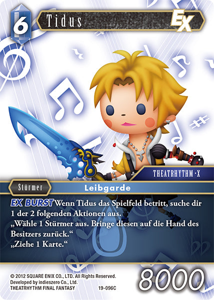 Final Fantasy Opus 19-096 C Tidus Wasser
