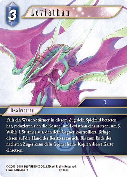 Final Fantasy Opus 19-101 R Leviathan Wasser