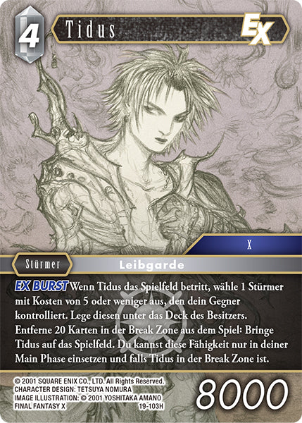 Final Fantasy Opus 19-103 H Tidus Licht