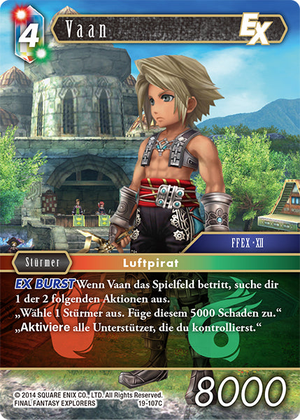Final Fantasy Opus 19-107 C Vaan Feuer/Wind
