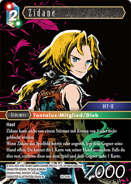 Final Fantasy Opus 19-108 L Zidane Feuer/Wind