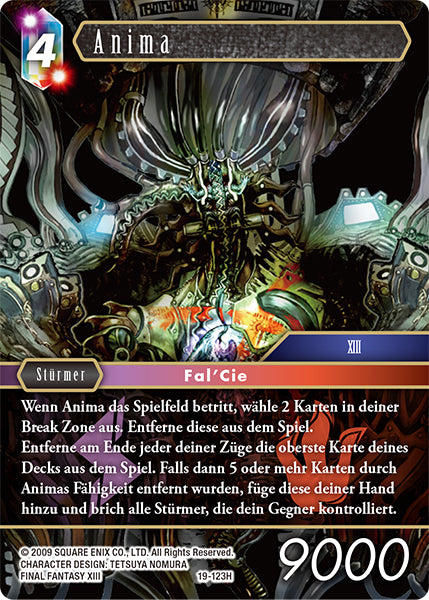 Final Fantasy Opus 19-123 H Anima Blitz/Feuer