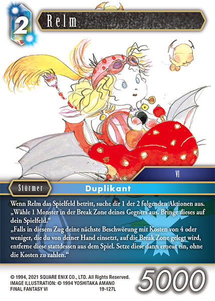 Final Fantasy Opus 19-127 L Relm Wasser/Eis