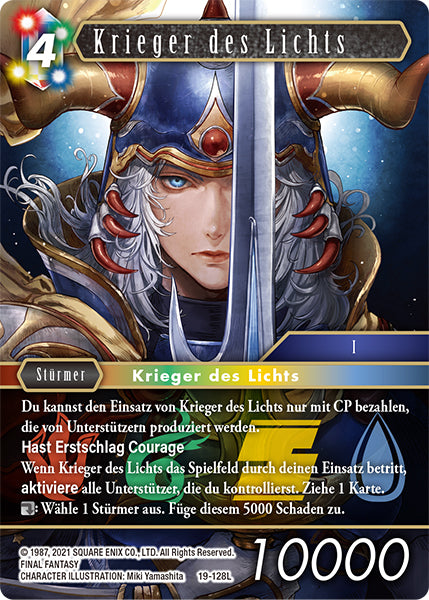 Final Fantasy Opus 19-128 L Krieger des Lichts Feuer/Wind/Erde/Wasser
