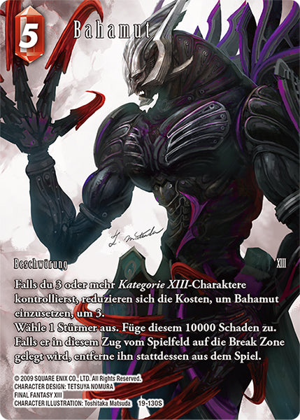 Final Fantasy Opus 19-130 S Bahamut Feuer