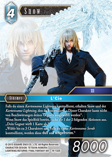 Final Fantasy Opus 19-132 S Snow Eis