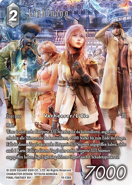 Final Fantasy Opus 19-138 S Lightning Licht