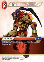 Final Fantasy Opus 2-002 C Ifrit Feuer