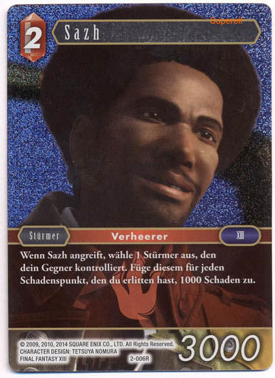 Final Fantasy Opus 2-006 R Sazh Feuer