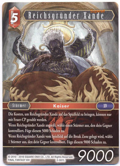 Final Fantasy Opus 2-007 L Reichsgründer Xande Feuer