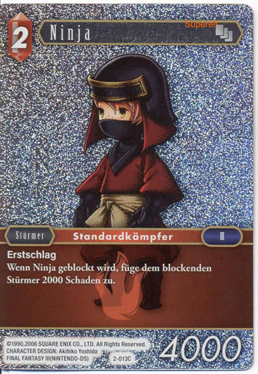 Final Fantasy Opus 2-013 C Ninja Feuer