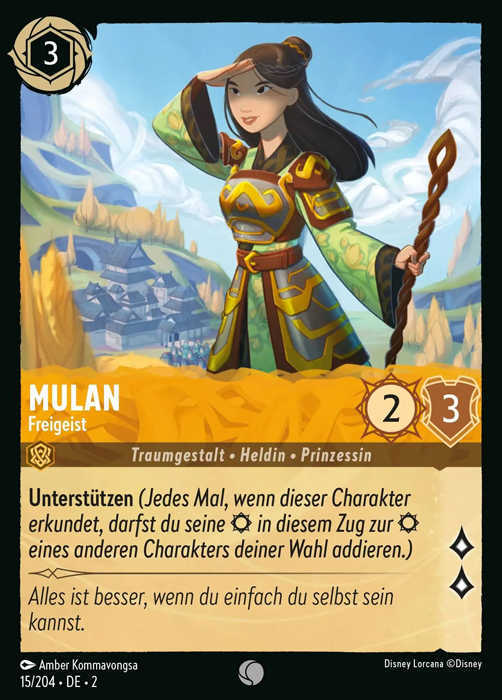 Lorcana Aufstieg der Flutgestalten 2-015 C Mulan Bernstein