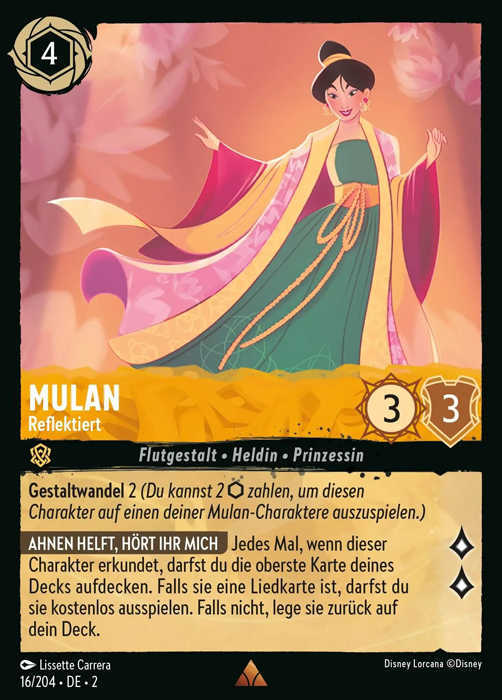 Lorcana Aufstieg der Flutgestalten 2-016 R Mulan Bernstein