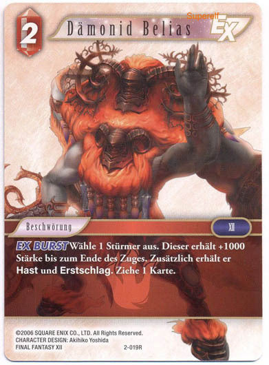 Final Fantasy Opus 2-019 R Dämonid Belias Feuer