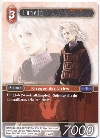 Final Fantasy Opus 2-022 H Luneth Feuer