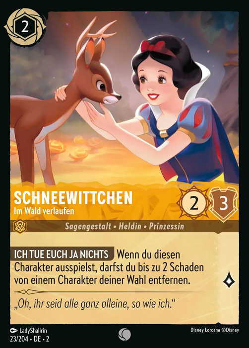 Lorcana Aufstieg der Flutgestalten 2-023 C Schneewittchen Bernstein