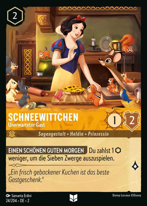 Lorcana Aufstieg der Flutgestalten 2-024 UC Schneewittchen Bernstein