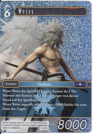 Final Fantasy Opus 2-025 H Weiss Eis