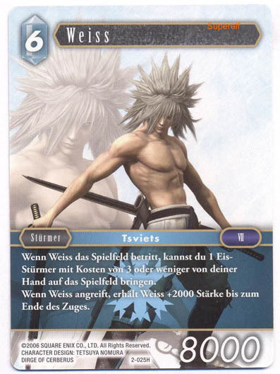 Final Fantasy Opus 2-025 H Weiss Eis