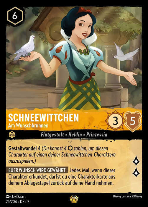 Lorcana Aufstieg der Flutgestalten 2-025 L Schneewittchen Bernstein