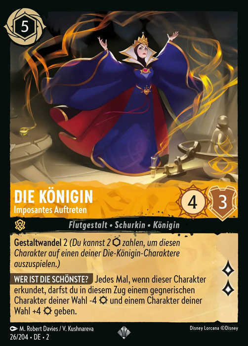 Lorcana Aufstieg der Flutgestalten 2-026 SR Die Königin Bernstein