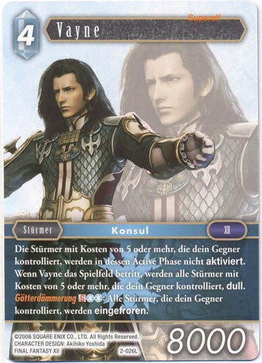 Final Fantasy Opus 2-026 L Vayne Eis