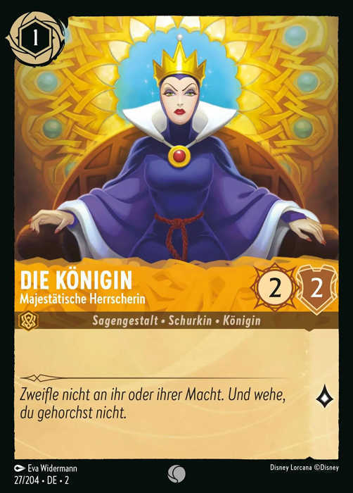 Lorcana Aufstieg der Flutgestalten 2-027 C Die Königin Bernstein