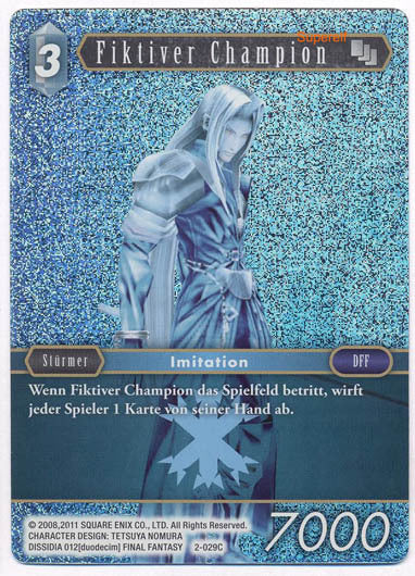 Final Fantasy Opus 2-029 C Fiktiver Champion Eis