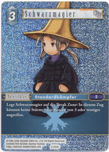 Final Fantasy Opus 2-033 C Schwarzmagier Eis
