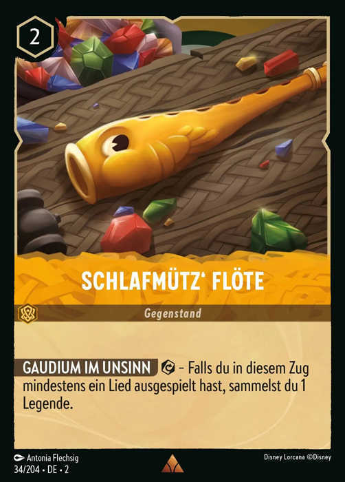 Lorcana Aufstieg der Flutgestalten 2-034 R Schlafmütz Flöte Bernstein